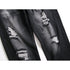 Straight Pants Men's Ripped Jeans Younger Mid Waisted Denim Jeans